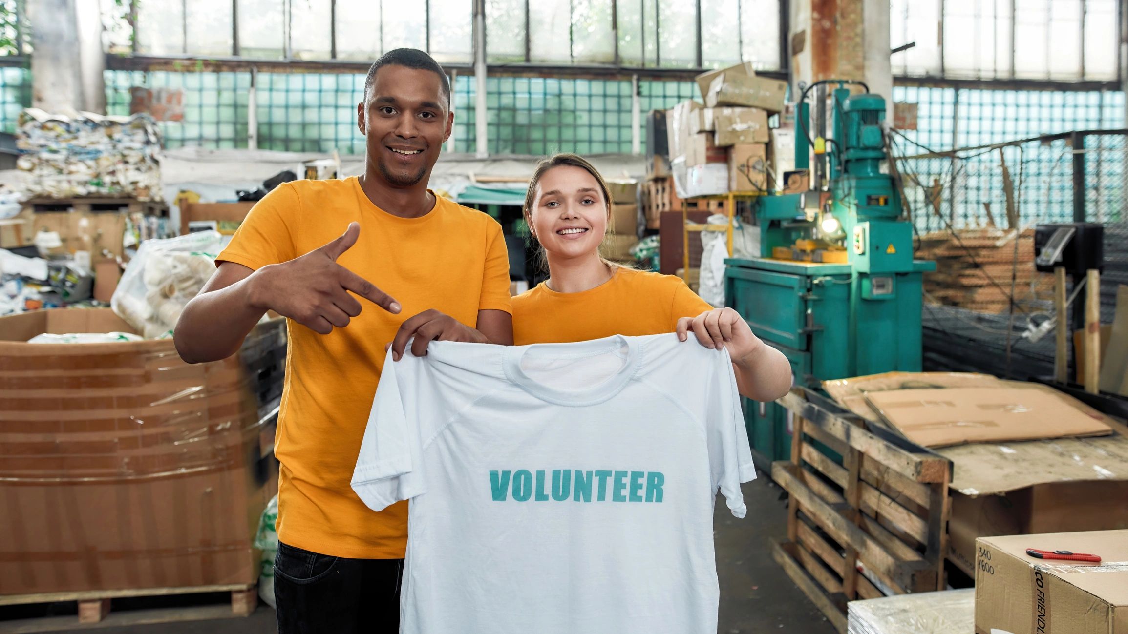 Brightly colored event T-shirt design